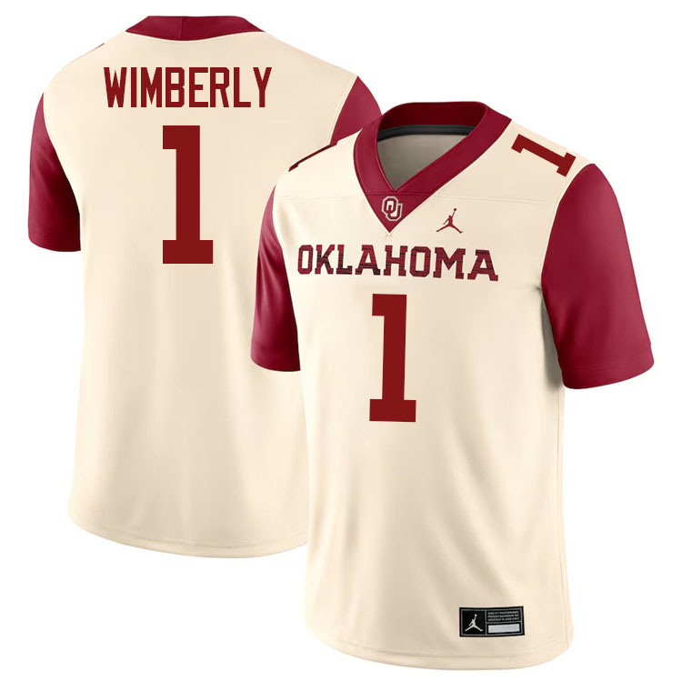 Marcus Wimberly Oklahoma Sooners Jersey,Oklahoma Sooners Football Uniforms,Jersey-Cream